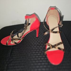 Red Strappy Heels